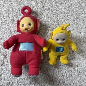 SET OF 2 VINTAGE ORIGINAL TELETUBBIES PLUSH DOLLS PLAYSKOOL‎ 1998